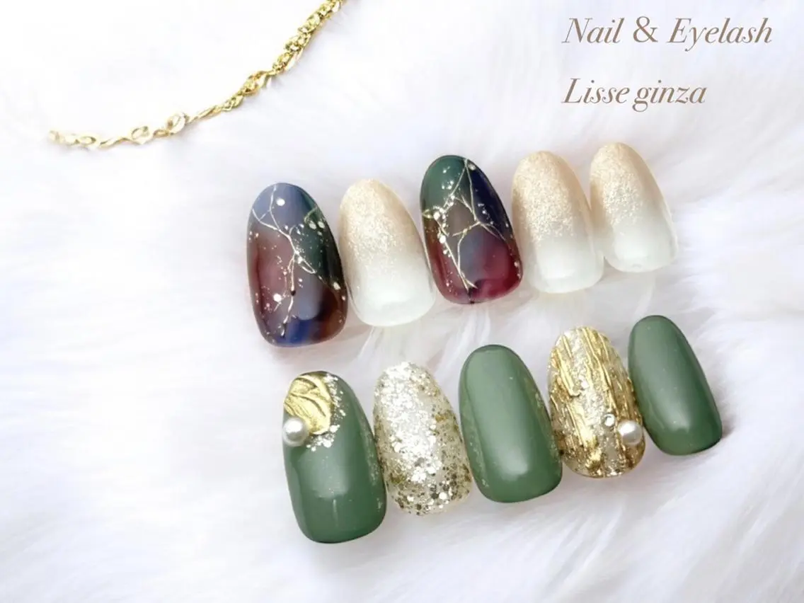 ネイル ハンドネイル Lisse銀座 Nailのネイルデザイン