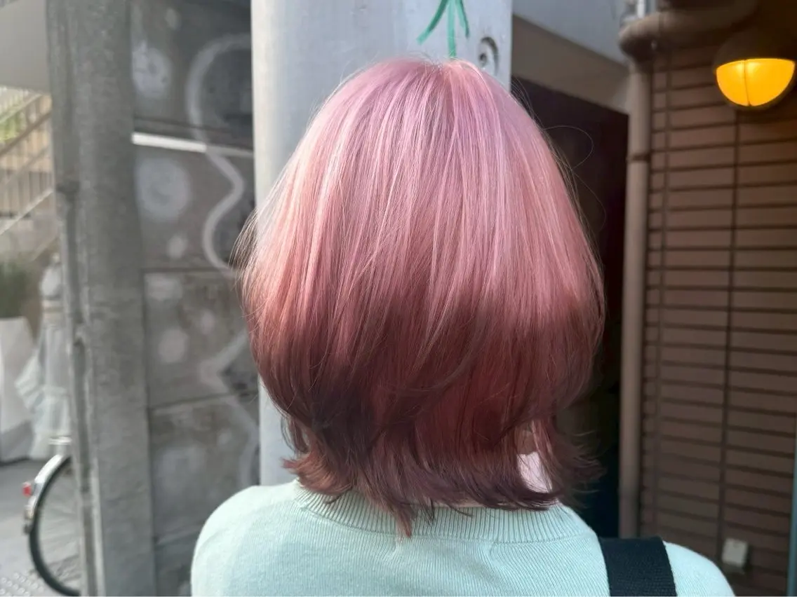 カラー 🍀ブリーチ艶カラー わか🍀のヘアスタイル
