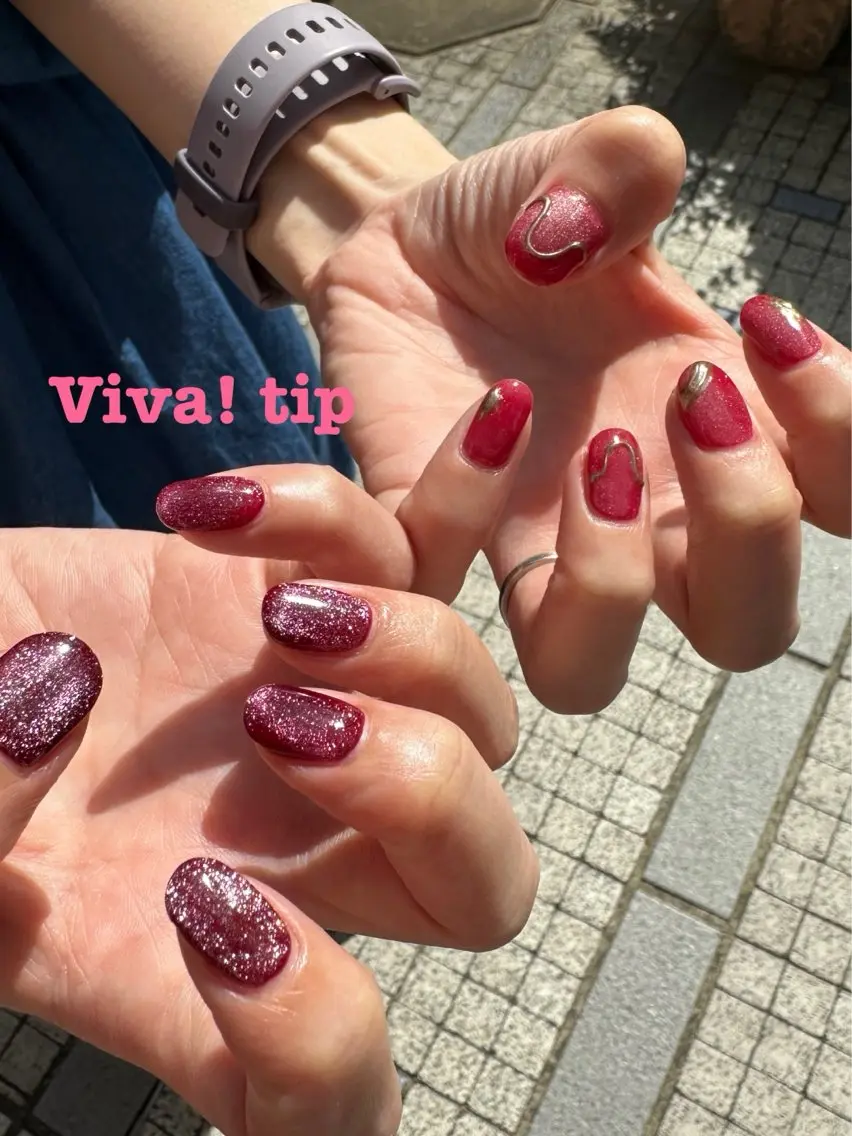 ネイル マグネットネイル Viva!tip ビバティップネイルのネイルデザイン