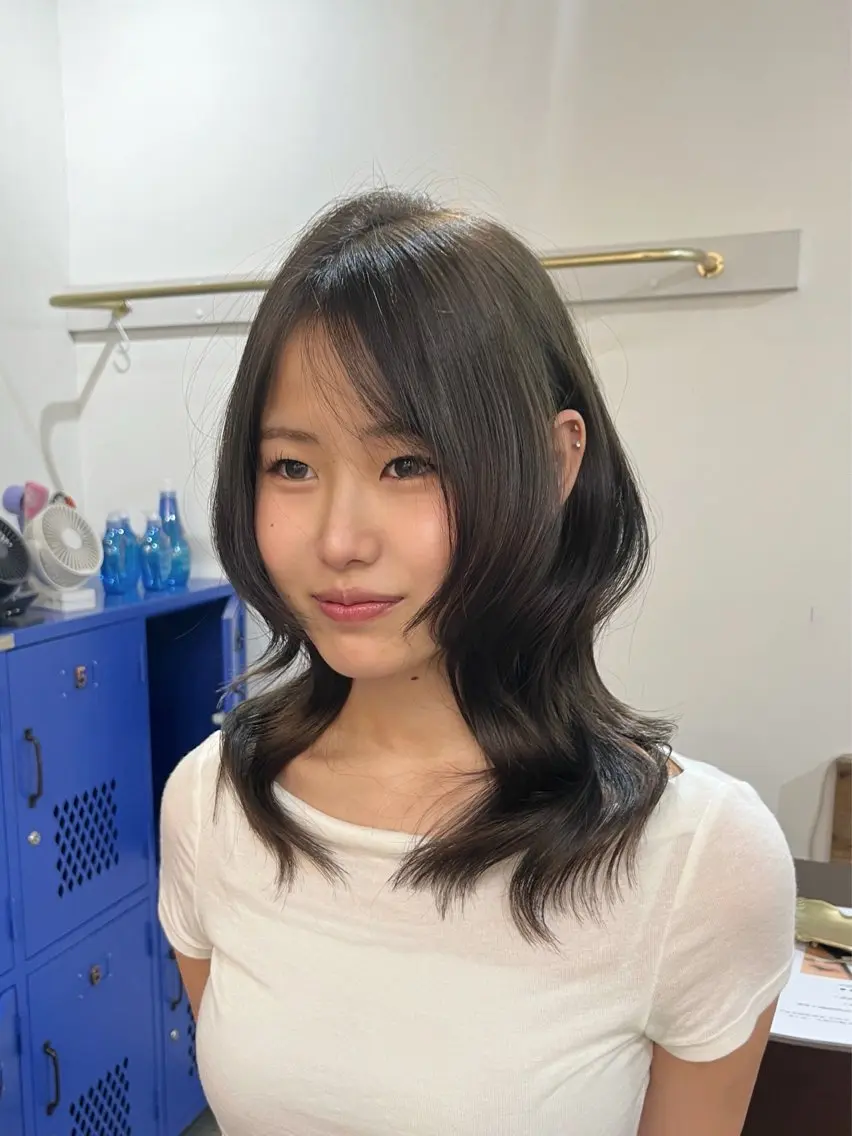 ミディアム LUCK rizunaのヘアスタイル