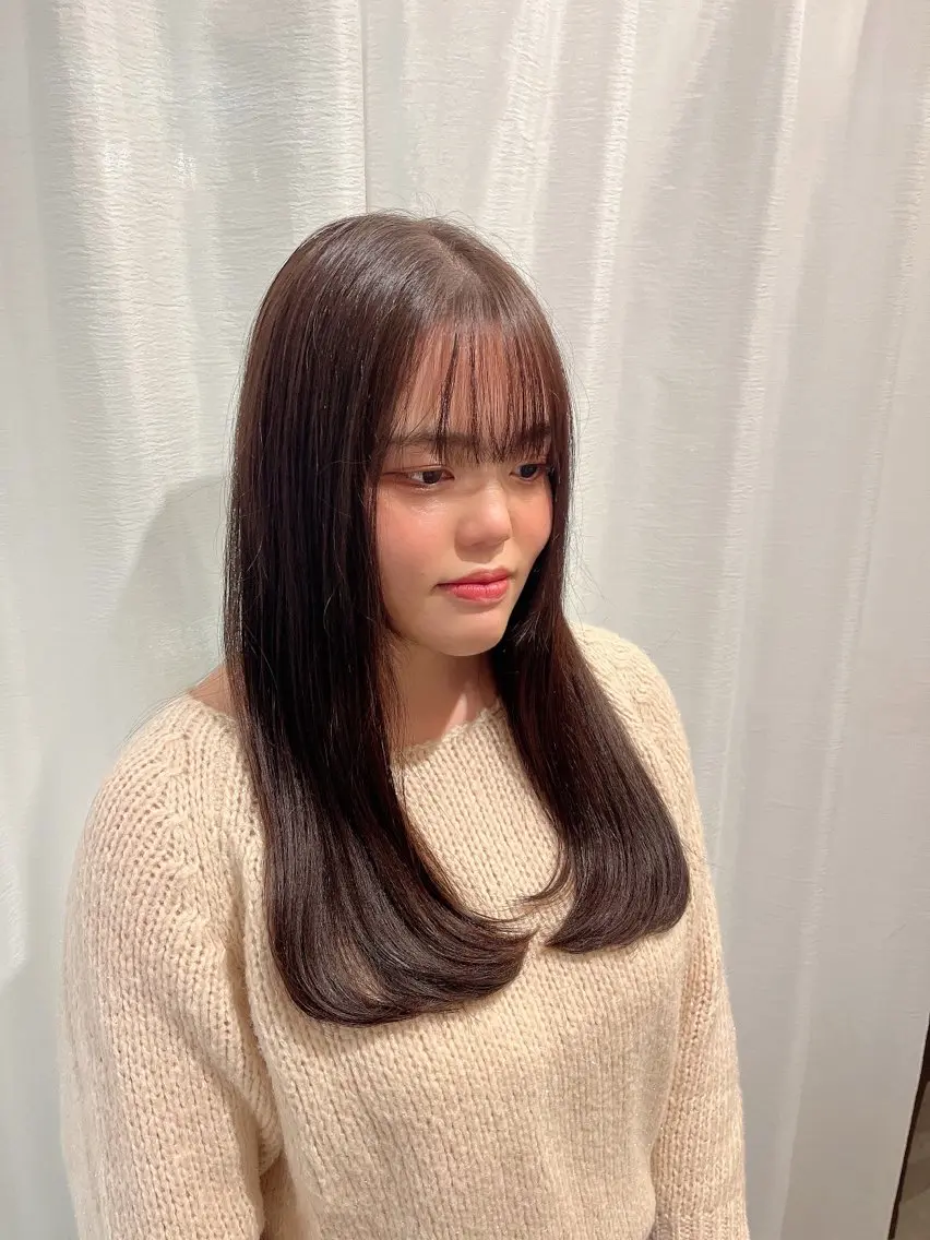 ロング レイヤーカット いまい ちひろのヘアスタイル