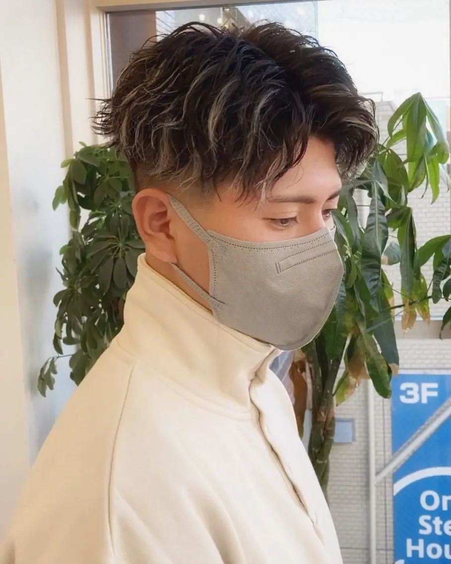 【新規or学割U24メンズ限定】ハイライト&ワンカラー ¥9700の写真