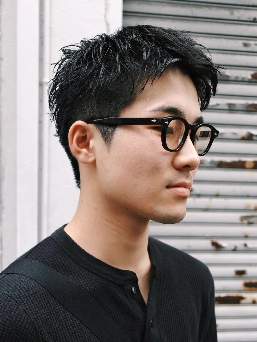 メンズ カット BROWN メンズヘアサロンのヘアスタイル