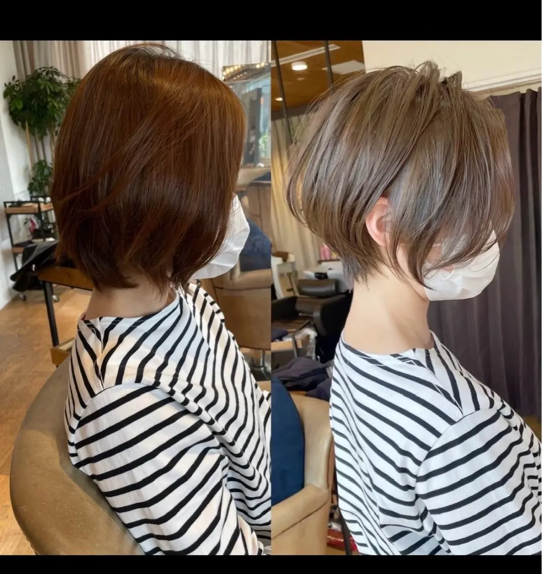 ショート カラー カット ヘアカラー トリートメント 《6月限定🉐価格》 /ショート特化/荒砂のヘアスタイル