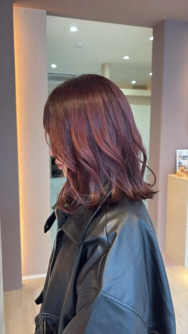 ミディアム カラー 岐阜/各務原 スタイリスト🎀のヘアスタイル