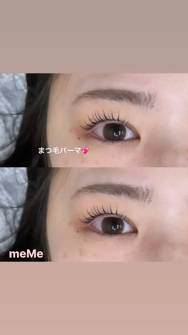 マツエク・マツパ Cカール パリジェンヌラッシュリフト 一重×まつ毛パーマ マツパ meMe anela yumiのマツエク・マツパデザイン
