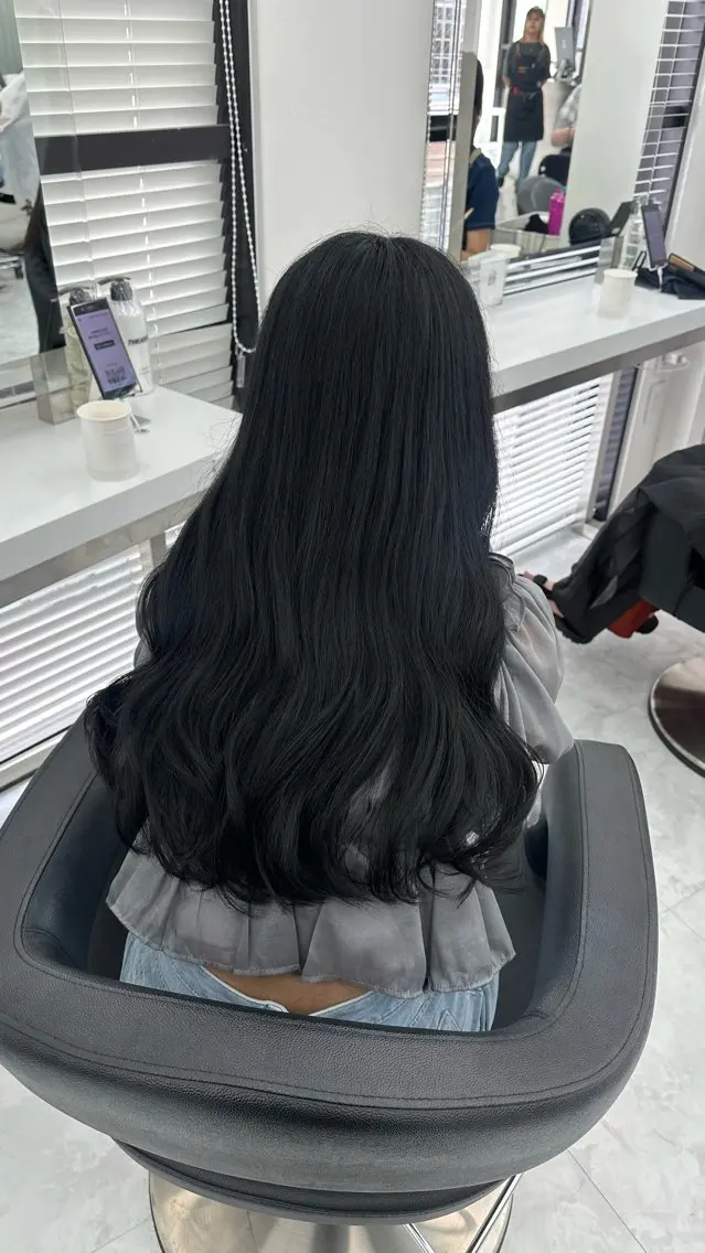 ロング カラー ヘアカラー トリートメント ヘッドスパ ヘアセット 似合わせstyle ❤︎misaki❤︎のヘアスタイル