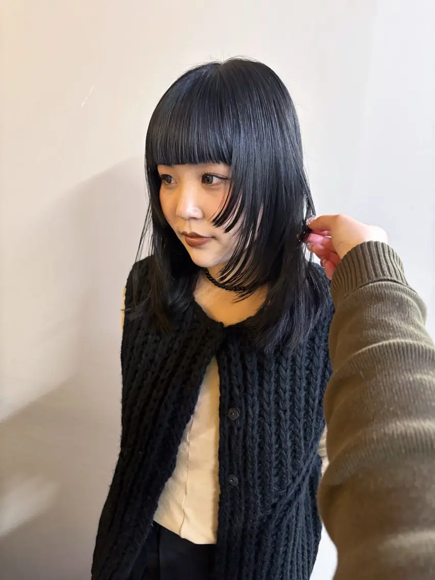 ロング カラー ハイトーン レイヤー🎀meiのヘアスタイル