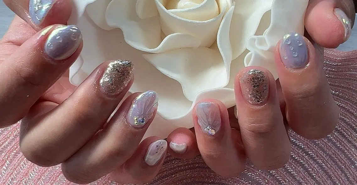 ネイル ジェルネイル ミラーネイル 夏ネイル Mimi Nailのネイルデザイン