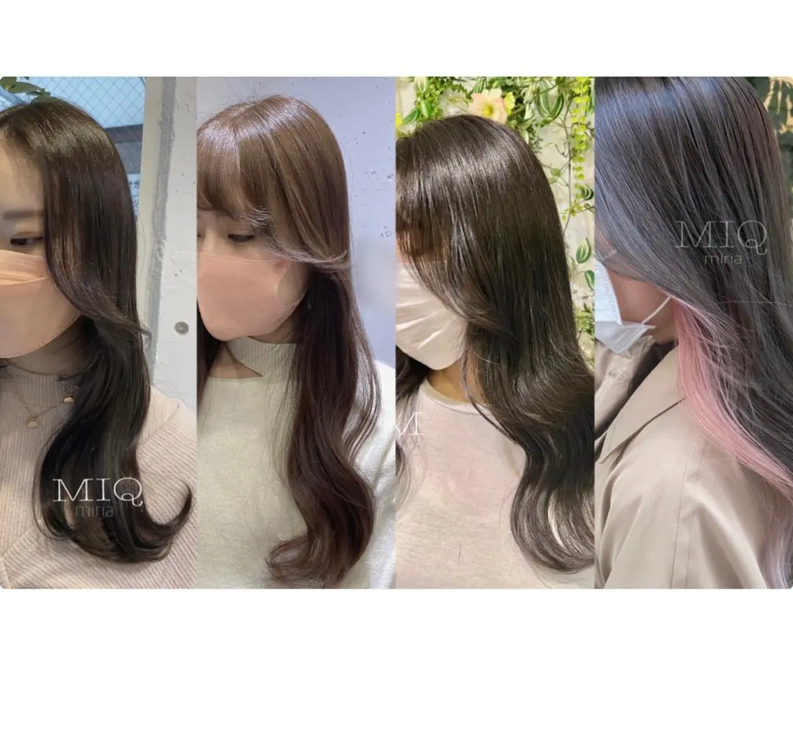 ミディアム カラー 韓・中華美女ヘア 🇰🇷×🇨🇳のヘアスタイル