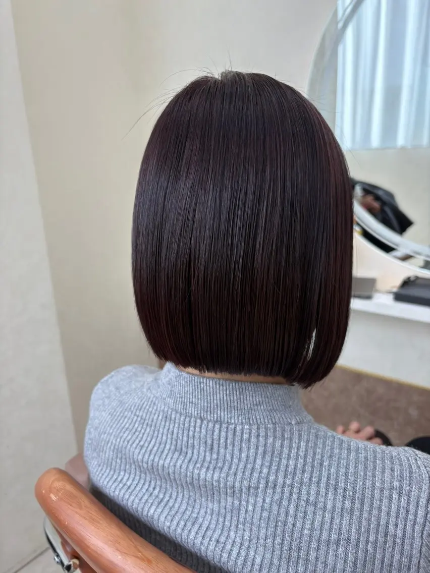 ミディアム カット ヘアカラー トリートメント KIKO 木更津🌟のヘアスタイル