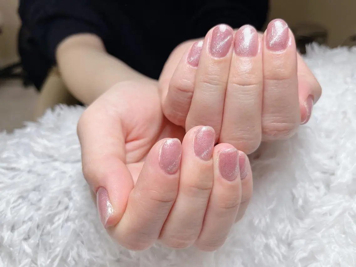 ネイル ki🍒🍒 ki ツルツルネイルのネイルデザイン