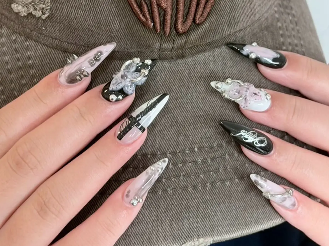 ネイル アニマル柄 べっ甲ネイル ボルドー ブラウン ジェルネイル ハンドネイル Belle Nail Salonのネイルデザイン
