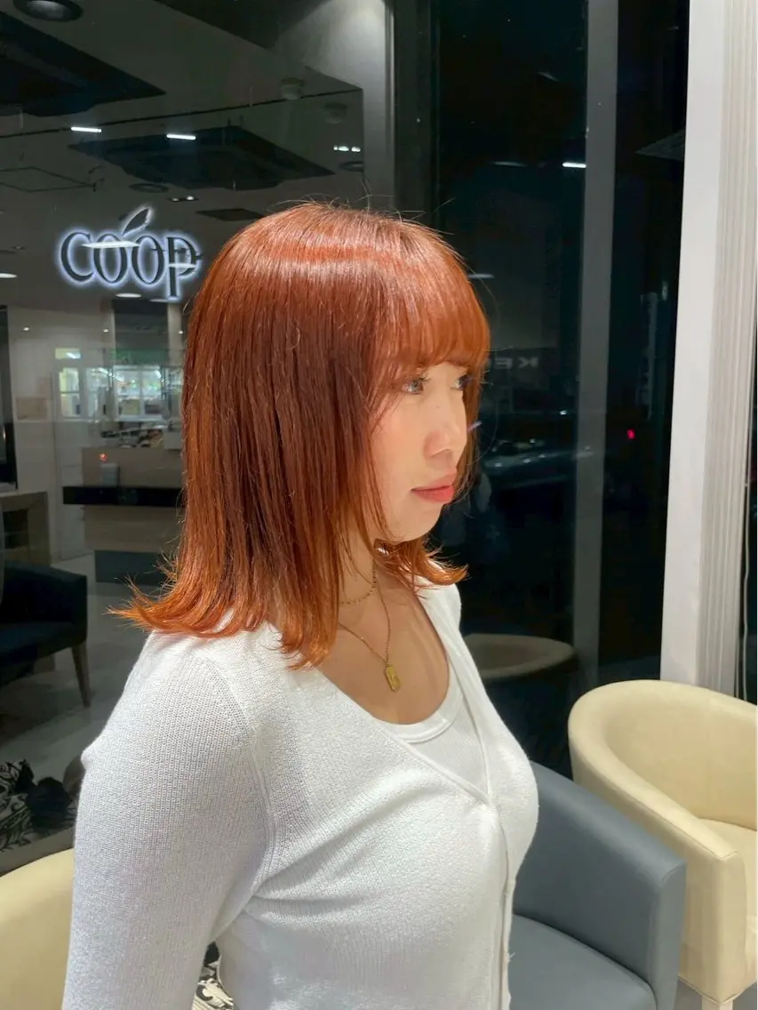 ミディアム ヘアカラー 🎨ハイトーン🌈 ゆうなのヘアスタイル