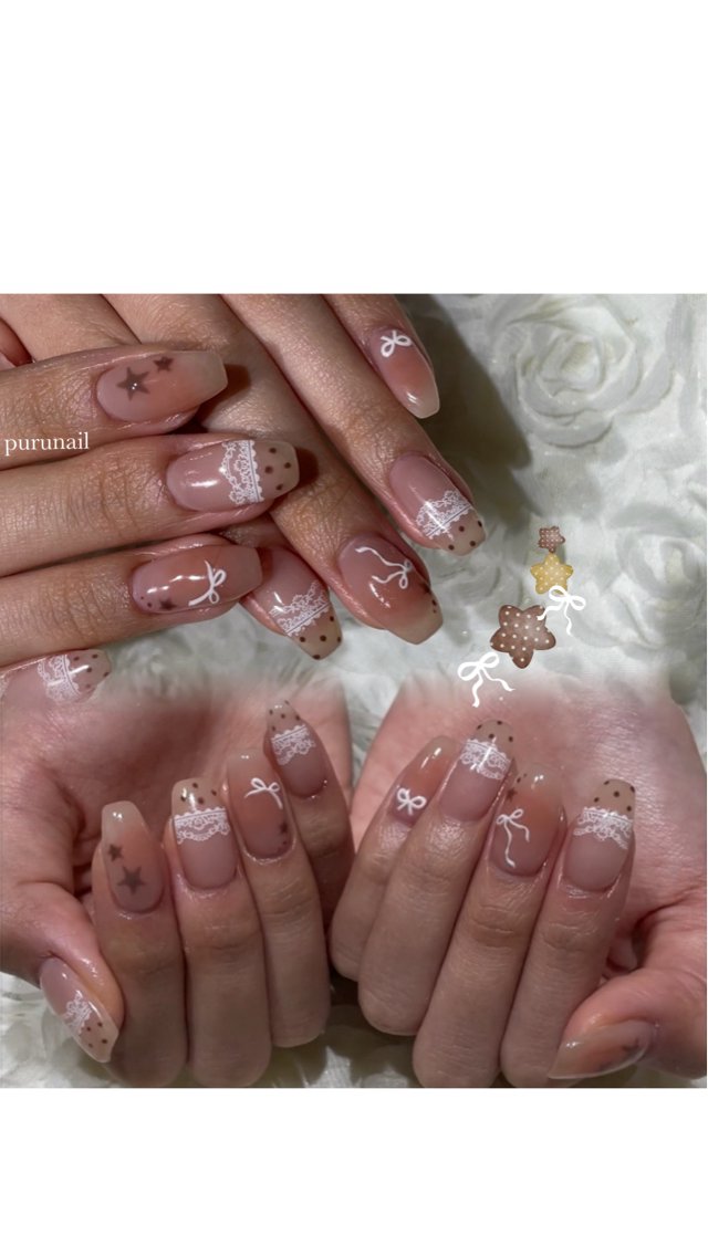 ネイル ハンドネイル purunail 🤍久屋大通のネイルデザイン