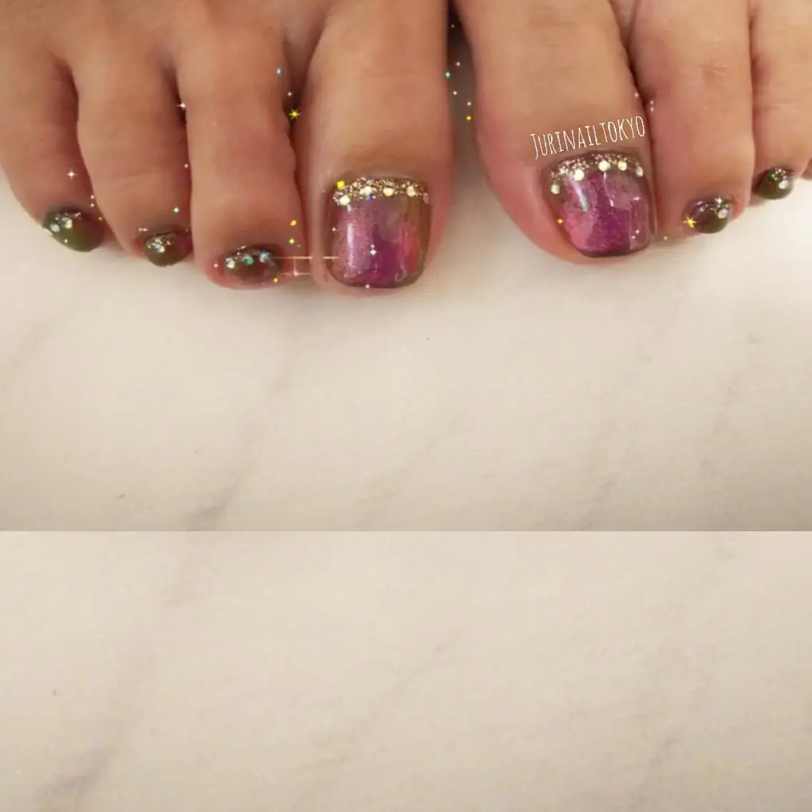 ネイル フットネイル jurinail tokyoのネイルデザイン