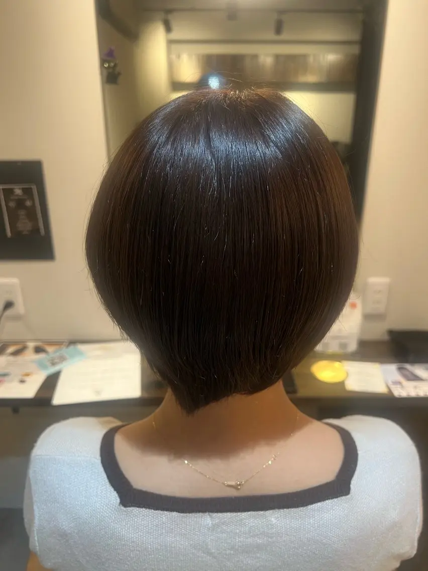 カラー ブラウンカラー 韓国風ボブカット kouki🐒🩶のヘアスタイル