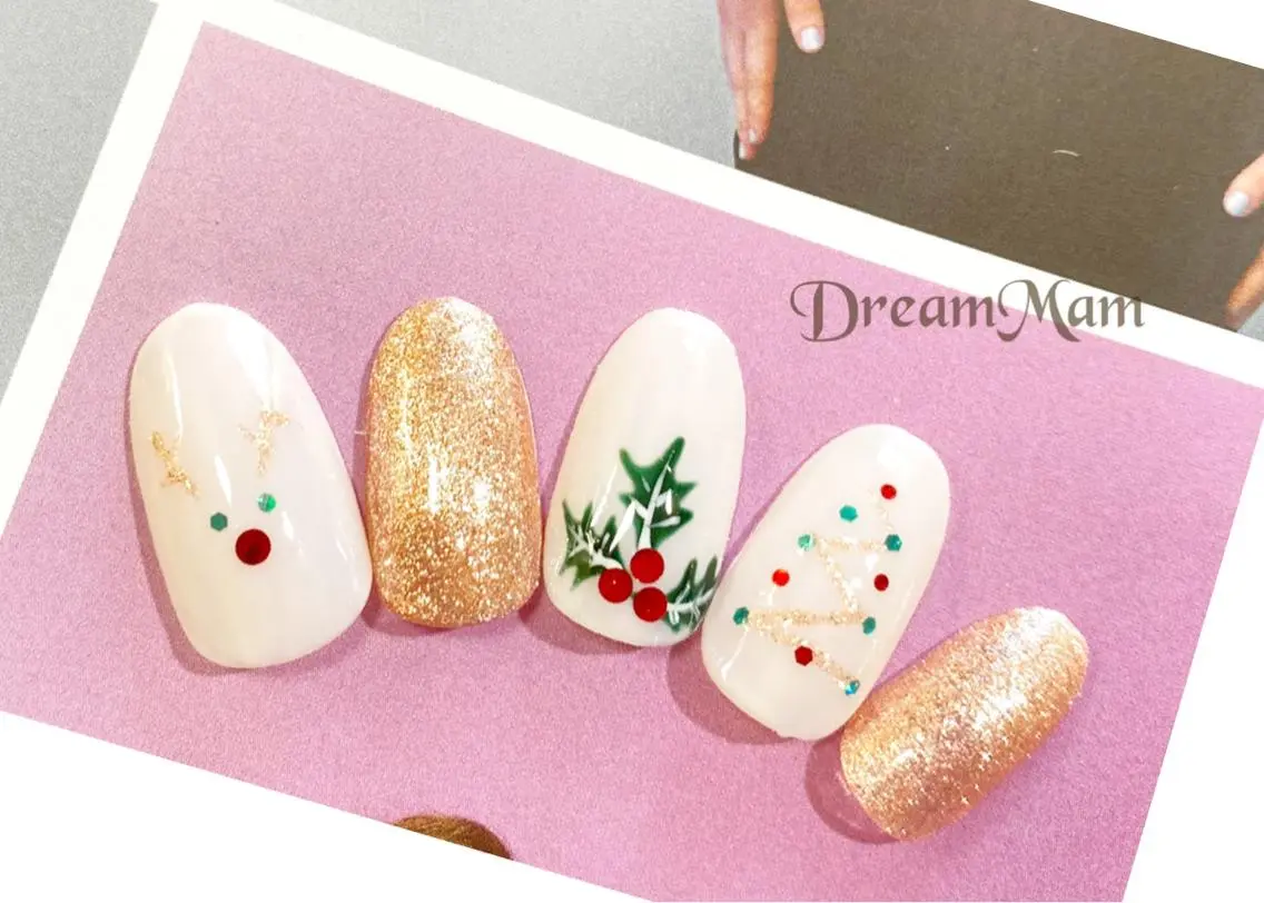 ネイル 冬ネイル クリスマス ハンドネイル Nail Salon Ｄream Mamのネイルデザイン
