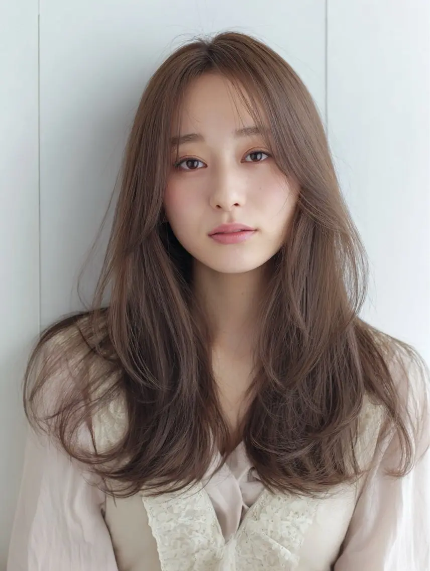 カット ＋髪質改善オーガニックヘアカラー ＋幹細胞トリートメントの写真