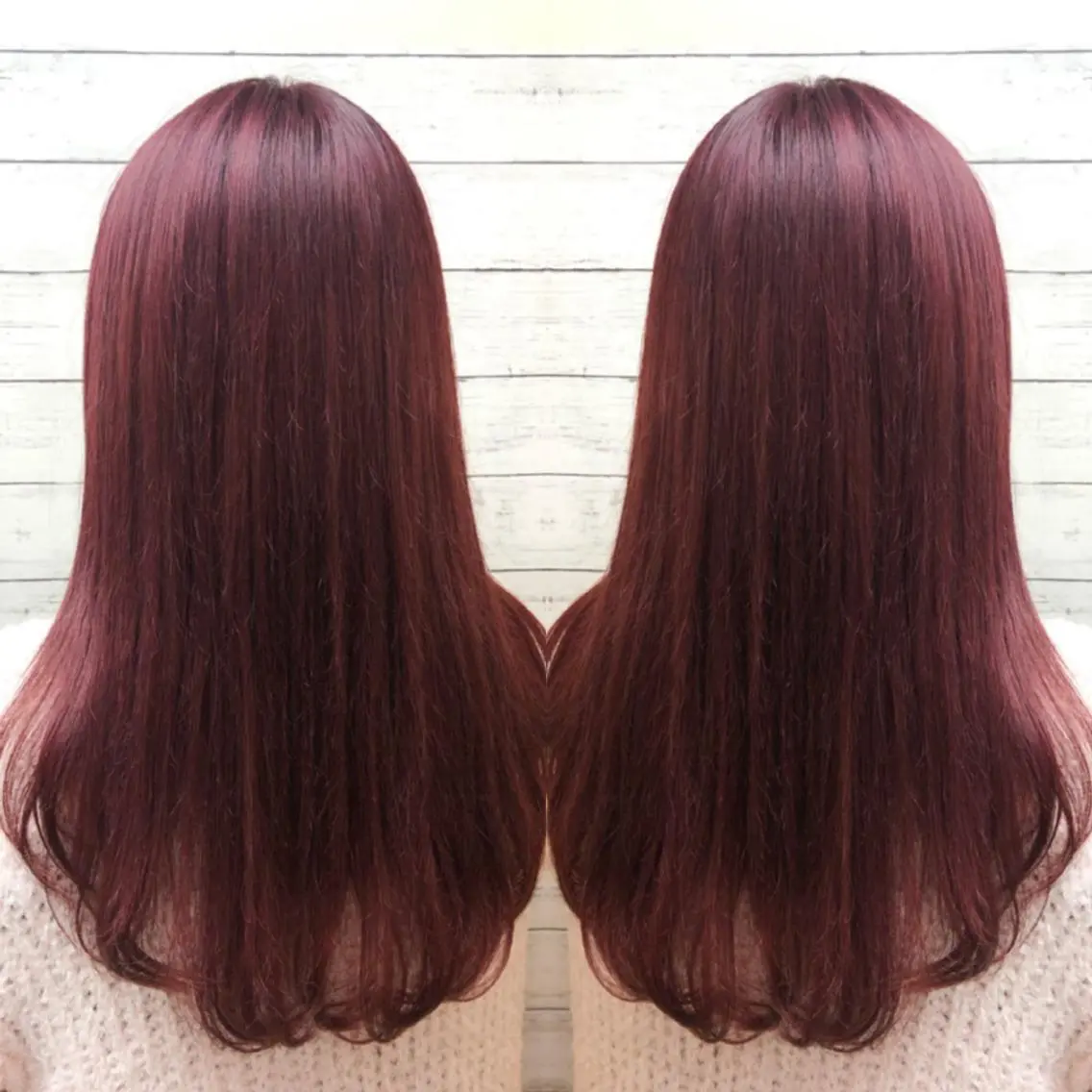 ロング カラー ブリーチ ブラウンカラー ケアブリーチ レッドカラー レッドブラウン ヘアカラー トリートメント ヘアセット 韓国ヘア🤍髪質改善 🇰🇷AKANEのヘアスタイル
