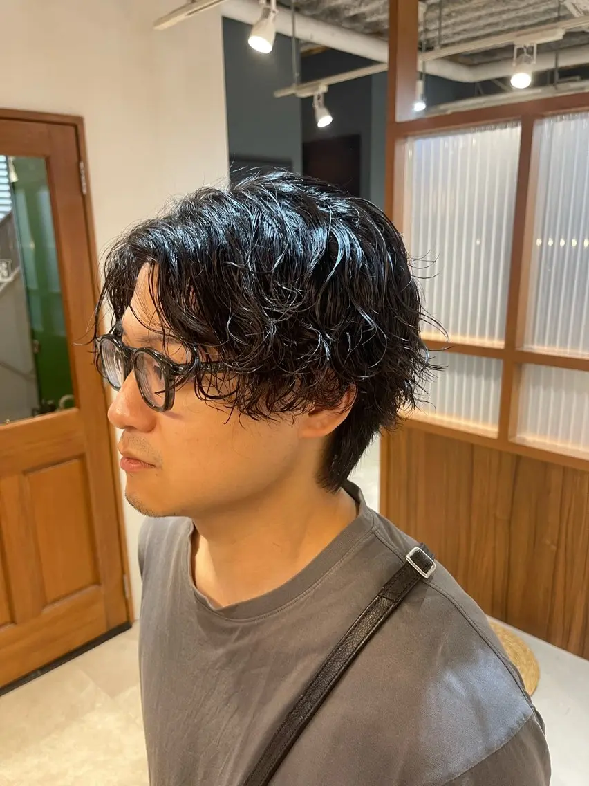 パーマ メンズ カット パーマ EIGHT 濱田響のヘアスタイル