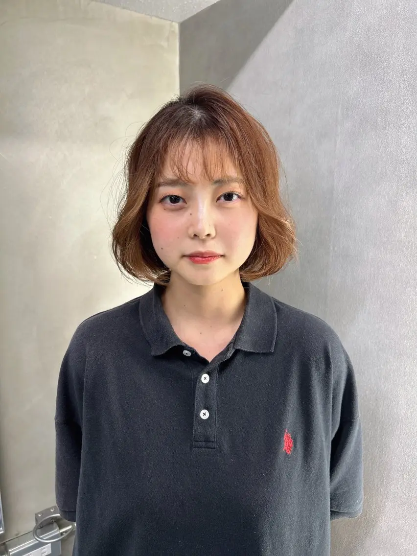 ショート カット ヘアカラー トリートメント 阿倍野/髪質改善 /縮毛矯正/坪田幸広のヘアスタイル