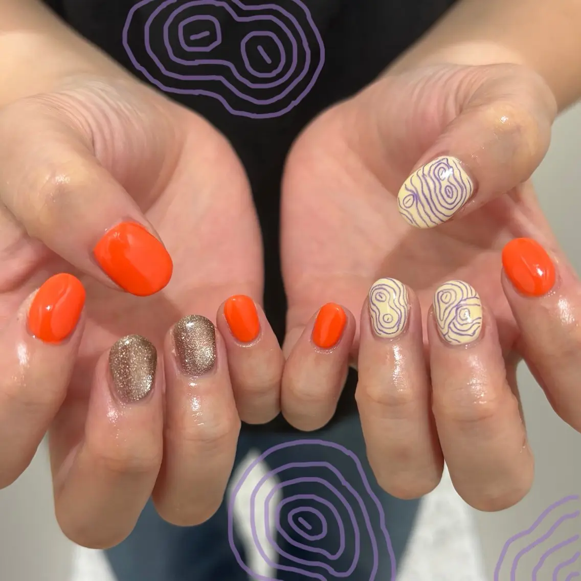 ネイル マグネットネイル メンズネイル ニュアンスネイル ワンカラーネイル シンプルネイル ハンドネイル あいり/ NailLife金山のネイルデザイン
