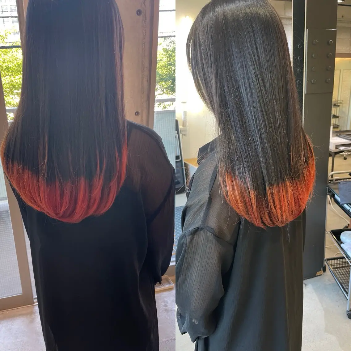 ロング カット ヘアカラー トリートメント 加藤 泰輔のヘアスタイル