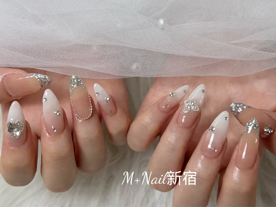 ロング ハンドネイル M+Nail 新宿のネイルデザイン