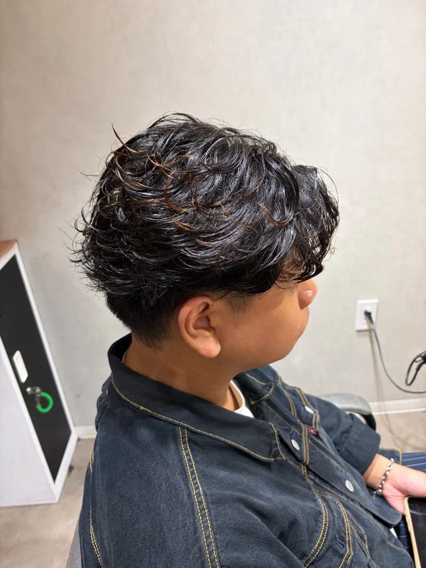 メンズカットカット+パーマ(ワンカールパーマ、ニュアンス、シャドウなど、、)の写真