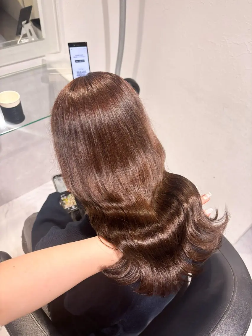 ロング カラー ヘアカラー トリートメント エクステ ヘアセット 髪質改善🩰透明感カ ラー🎀hinanoのヘアスタイル