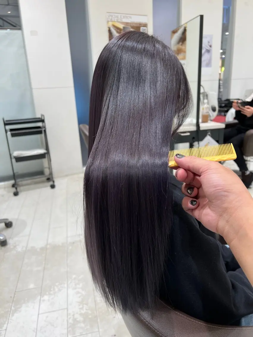 ロング ヘアカラー トリートメント 白髪ぼかし/髪質 改善/KOMORIのヘアスタイル
