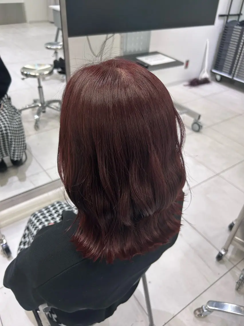 ミディアム カラー little福岡 mei.𓍯のヘアスタイル