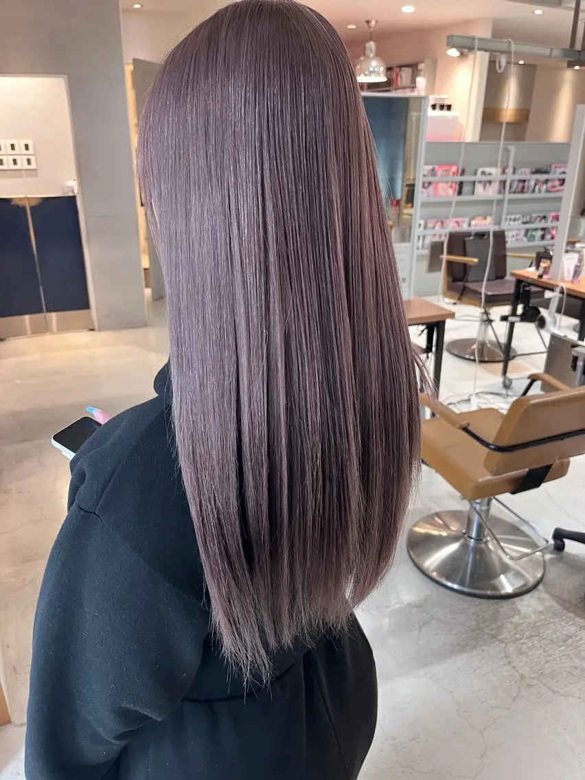 ロング カラー ブリーチ ケアブリーチ ダブルカラー ブリーチなしカラー エクステ カット ヘアカラー トリートメント nameless髪質 改善ブリーチ心斎橋のヘアスタイル