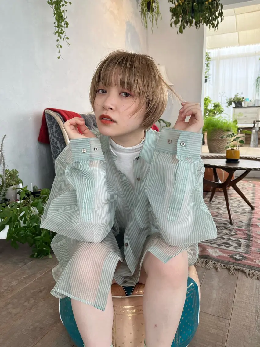 ショート カラー カット ヘアカラー 五十嵐ゆり 美髪カラー　武蔵小杉のヘアスタイル