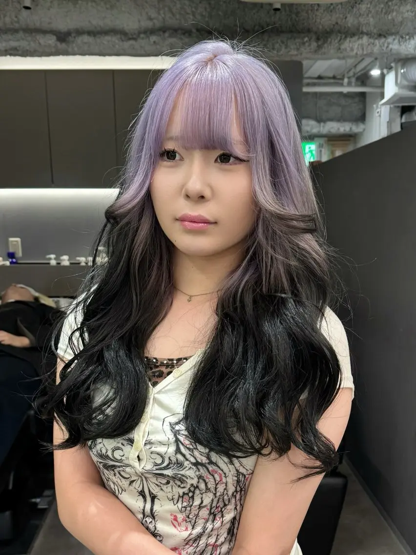 ロング カラー ラベンダーカラー ヘアカラー ハイトーン/名古屋 Hinakiのヘアスタイル