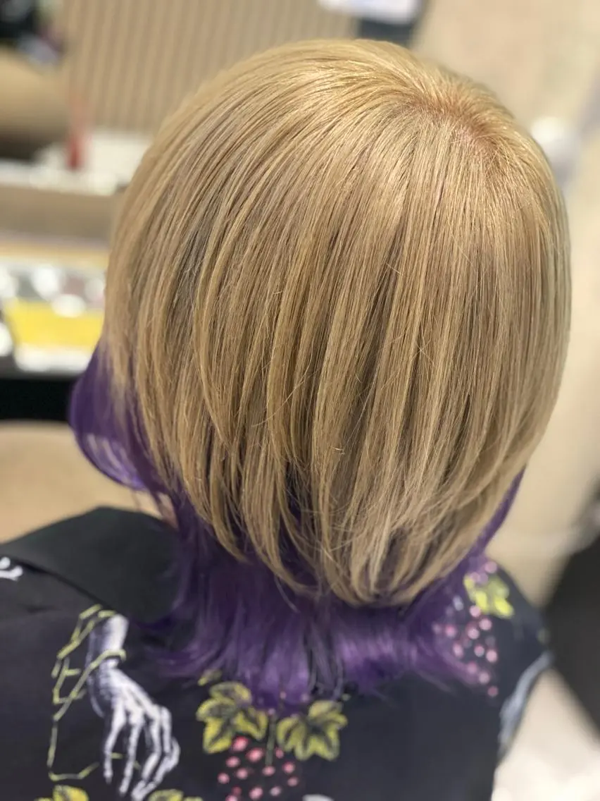 ✨ケアブリーチ+オンカラー(ダブルカラー)+ファイバープレックストリートメント✨の写真