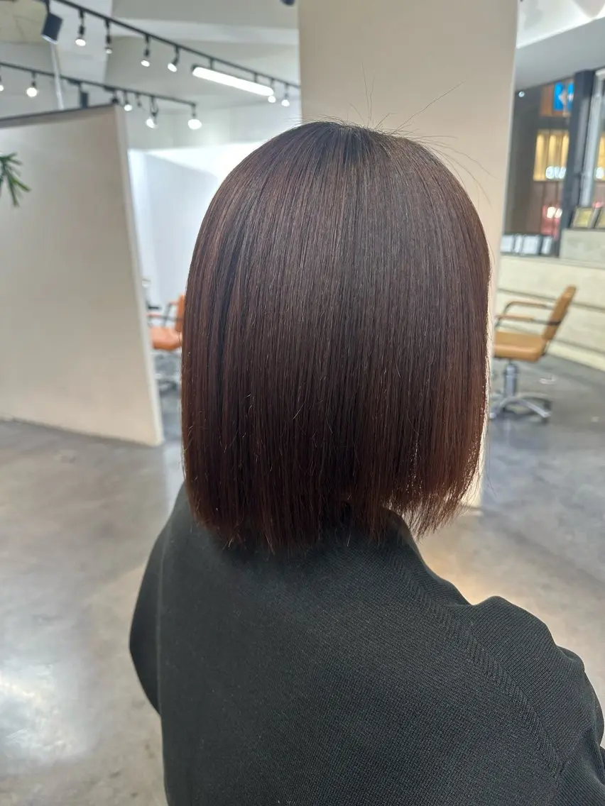 ショート 縮毛矯正 momo 札幌美容師のヘアスタイル