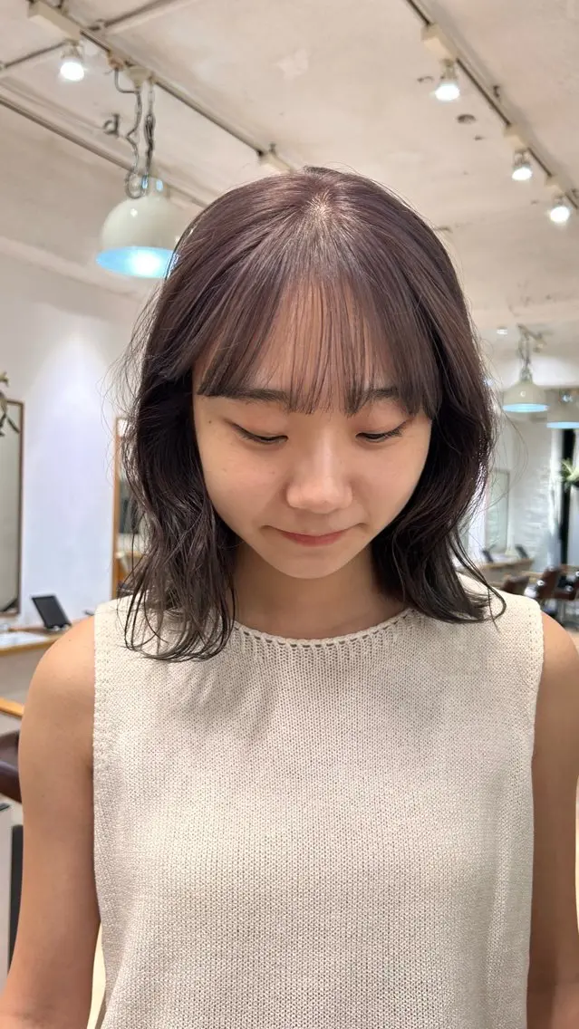ミディアム カラー ヘアカラー ❕マンツーマン施術❕ 🍊Moemiのヘアスタイル