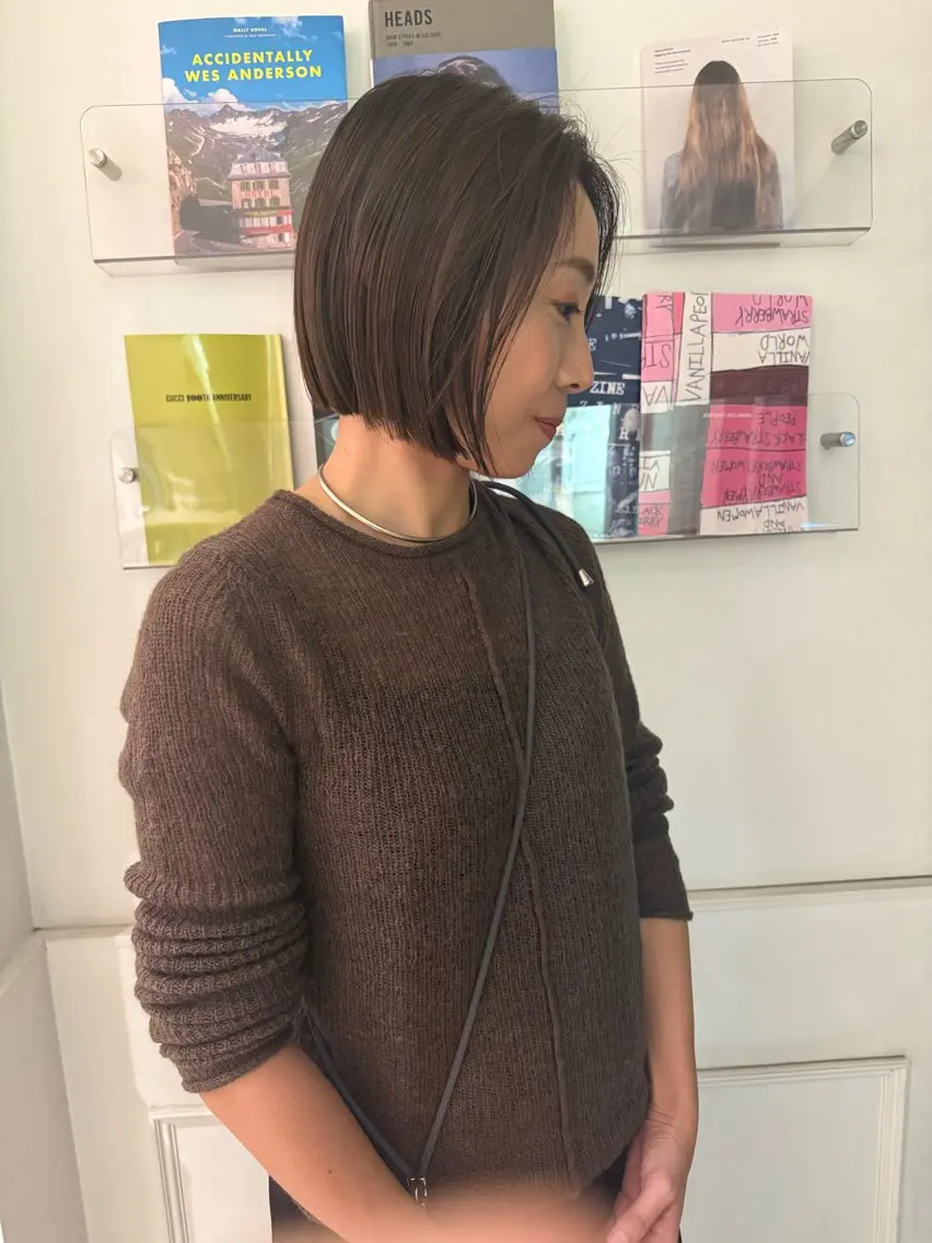 ショート カラー 🙃 透明感カラー/ボブのヘアスタイル