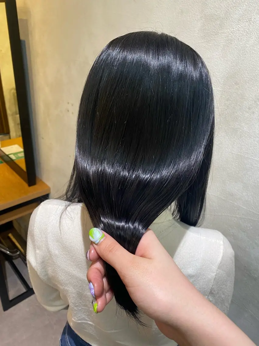 カラー ブリーチ ケアカラー ヘアカラー トリートメント 髪質改善サロン 梅田/ヨナミネのヘアスタイル