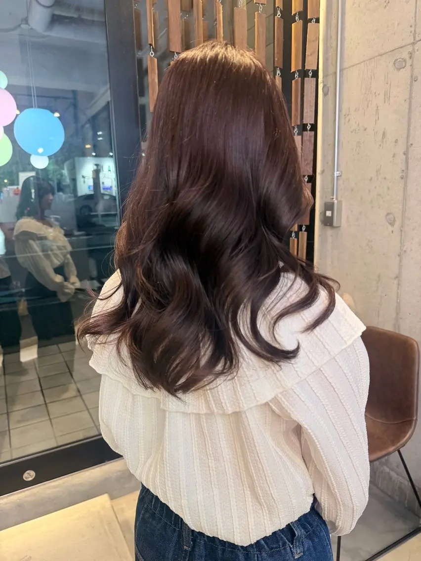 ロング カラー ブラウンカラー ラベンダーカラー カット ヘアカラー 🤍レイヤー/透明感 /haruka🤍のヘアスタイル