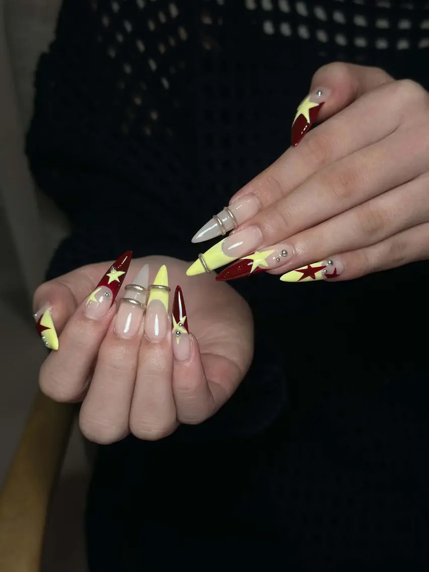 ネイル 長さ出し グラデーション 卒業式 キラキラネイル マグネットネイル ハンドネイル MAY NAIL salon高田馬場のネイルデザイン