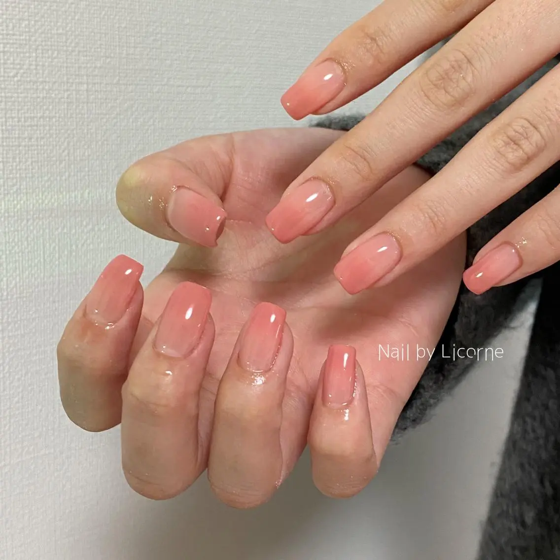 ネイル アートネイル オーロラネイル フレンチネイル 氷ネイル・うるうるネイル マグネットネイル ハンドネイル Nail by Licorneのネイルデザイン