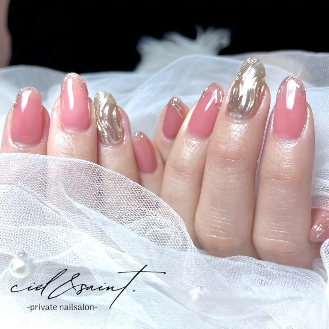 ネイル ハンドネイル nail salon ciel&saintのネイルデザイン