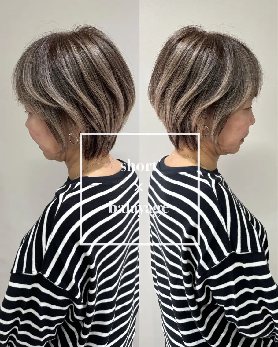 ショート 岸川 恭子のヘアスタイル