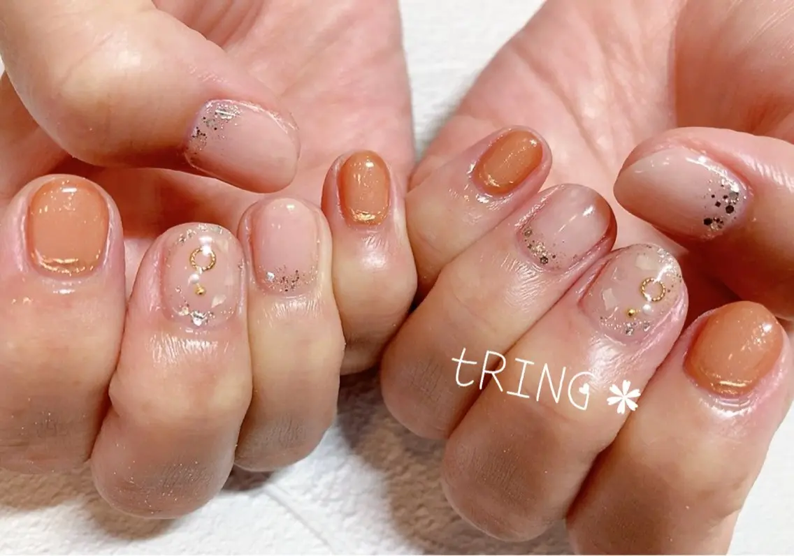 ネイル ハンドネイル tRING* しいの木台のネイルデザイン