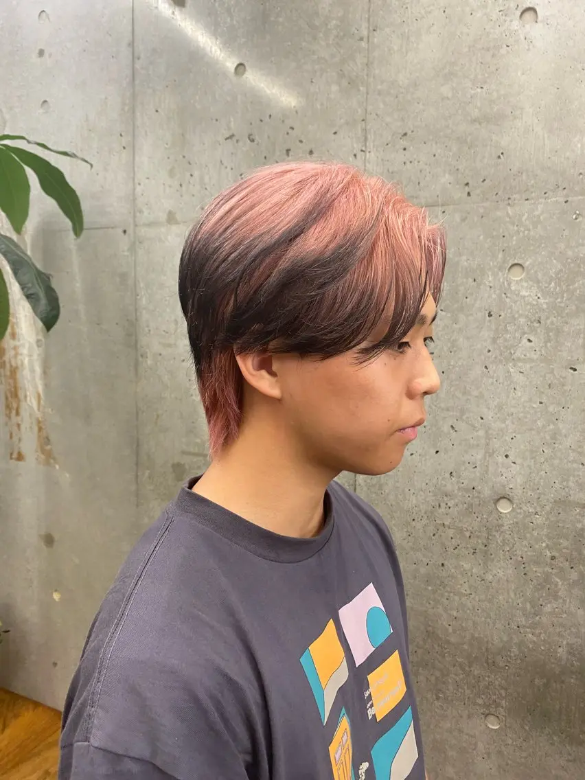 ショート カラー メンズ ヘアカラー ✨️艶ハイトーン特化 ✨️佐藤望のヘアスタイル