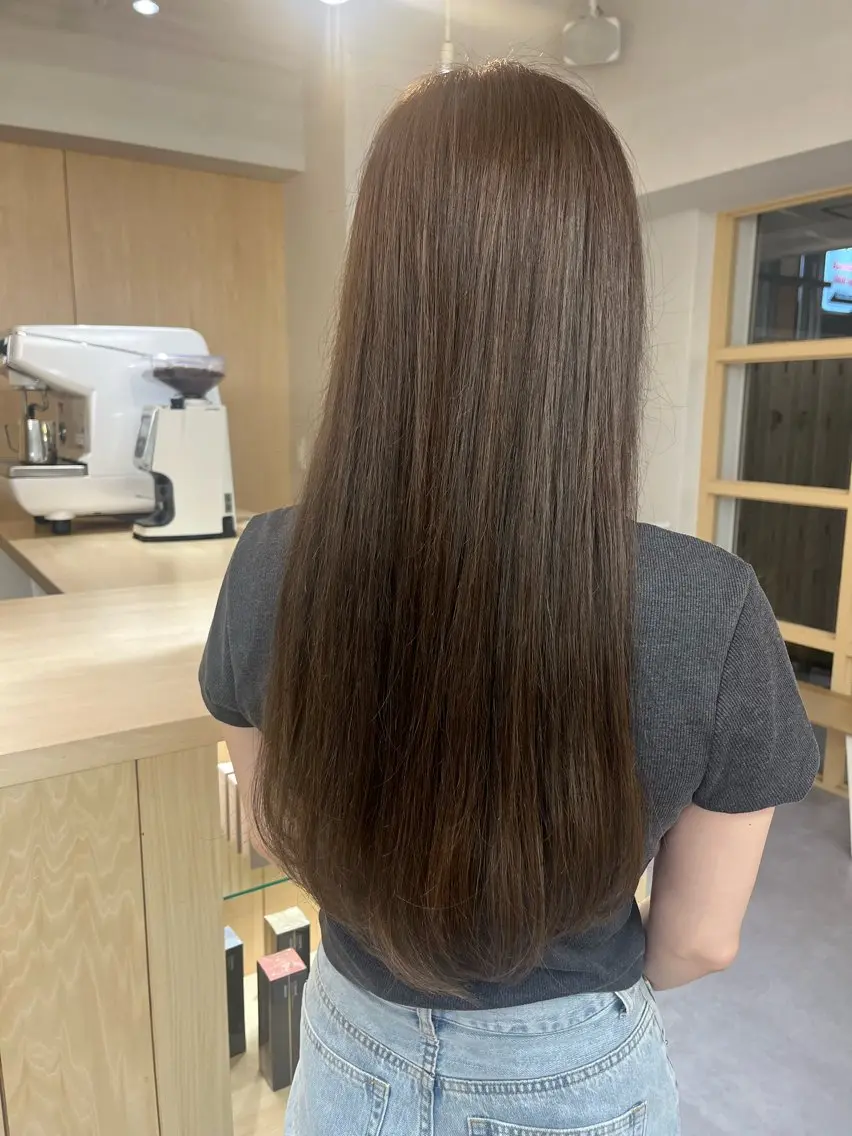 カラー アッシュ アッシュブラウン ブラウンカラー ひな‪‪︎/暖色 柔color🌷のヘアスタイル