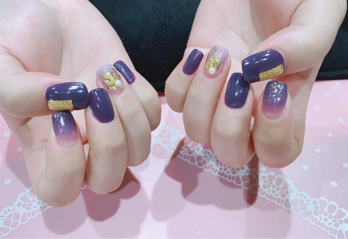 ネイル キラキラネイル マグネットネイル VIST☆ ｍａｍｉのネイルデザイン